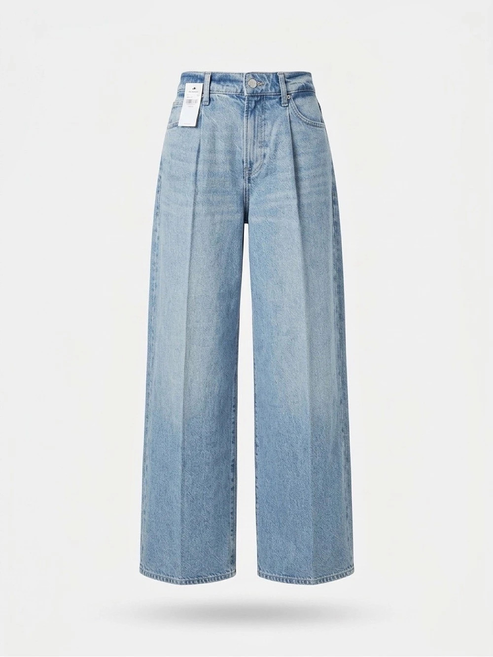 Express High Rise Wide Leg Jean Blue